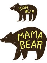 Cricut Iron On Designs Mama Baby Bear 8.5X12 V&N Goodies Galore