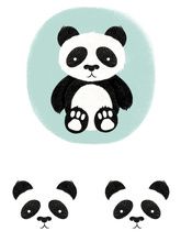 Cricut Iron On Designs Panda 8.5X12 V&N Goodies Galore