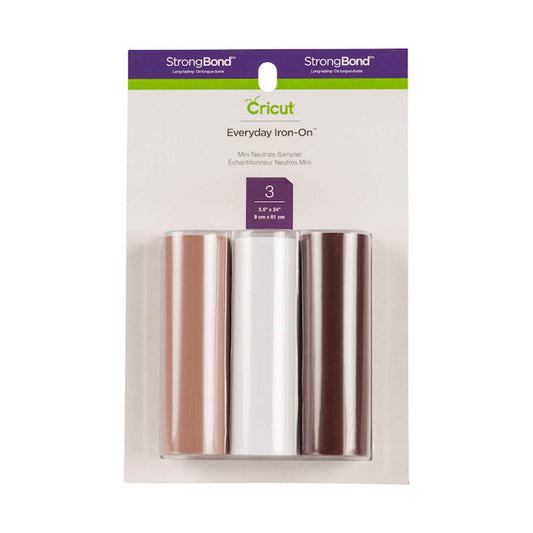 Cricut Iron On Everyday Mini Sampler Neutrals V&N Goodies Galore