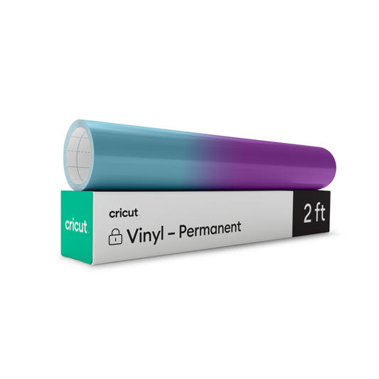 Cricut Premium Vinyl Permanent Colour Change Cold Activated Turquoise 12×24 V&N Goodies Galore