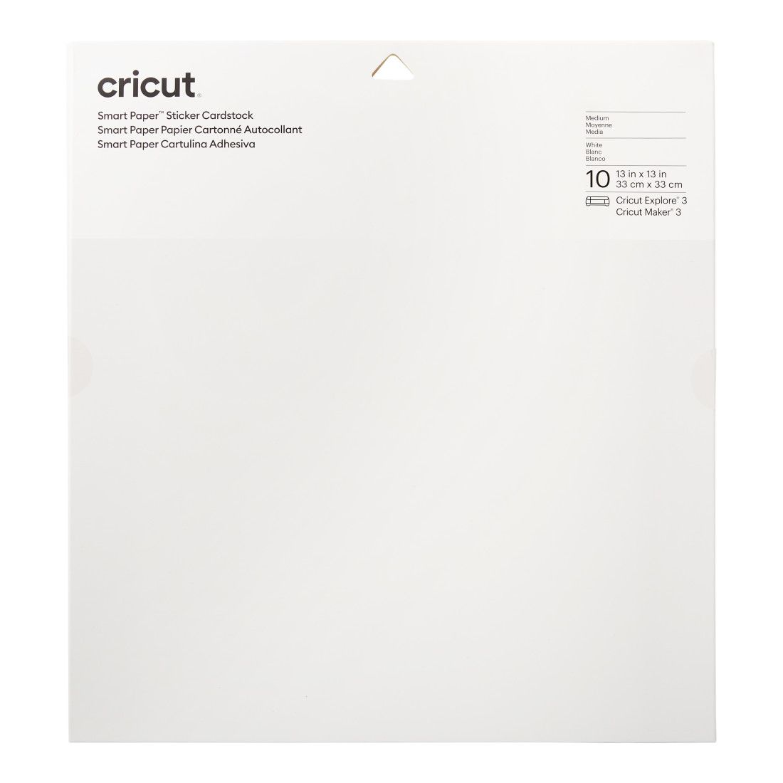 Cricut Smart Sticker Cardstock 33x33cm 10 sheets (White) V&N Goodies Galore