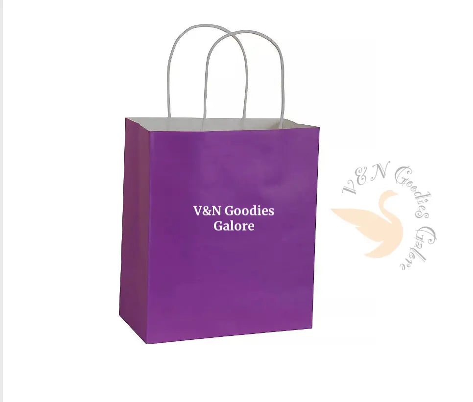 Happy Birthday Paper Gift Bag -Purple V&N Goodies Galore