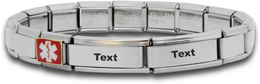 Medical Alert 9mm Charm Bracelet - V&N Goodies Galore V&N Goodies Galore