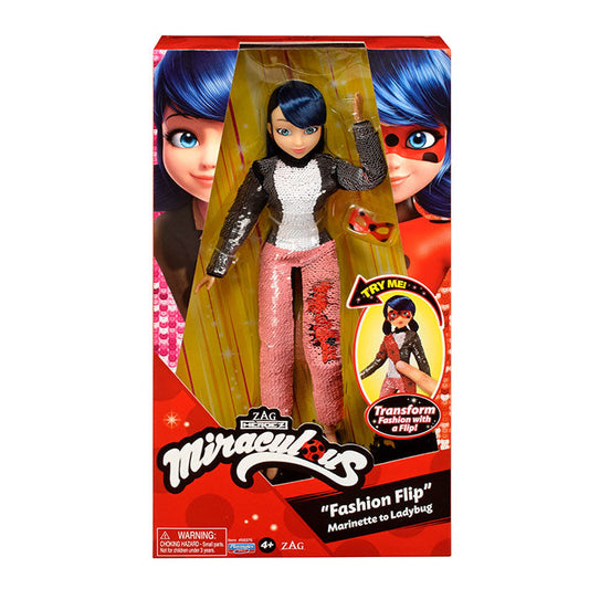 Miraculous Deluxe Fashion Flip Marinette to Ladybug Doll V&N Goodies Galore