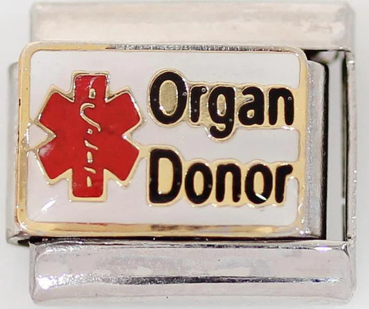 Organ Donor 9mm Charm - V&N Goodies Galore V&N Goodies Galore