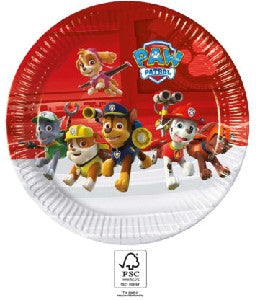 Paw Patrol Action Plates Paper 23Cm 8'S V&N Goodies Galore