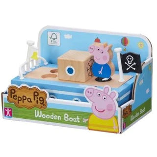 Peppa Pig Wooden Boat With George V&N Goodies Galore