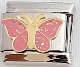 Pink Butterfly 9mm Charm - V&N Goodies Galore V&N Goodies Galore