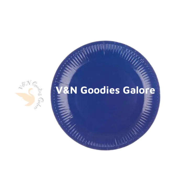 Plates-Blue Dark V&N Goodies Galore