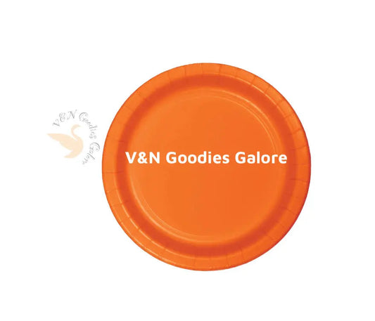 Plates-Orange V&N Goodies Galore