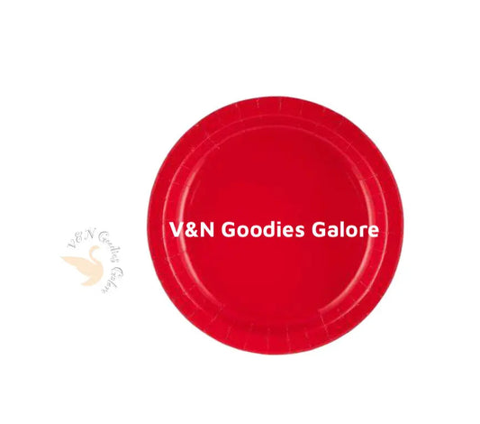 Plates-Red V&N Goodies Galore