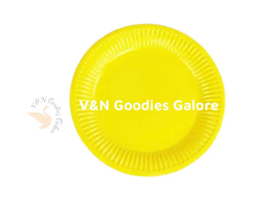 Plates-Yellow V&N Goodies Galore