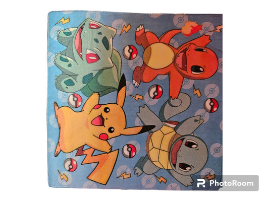 Pokemon Serviettes V&N Goodies Galore