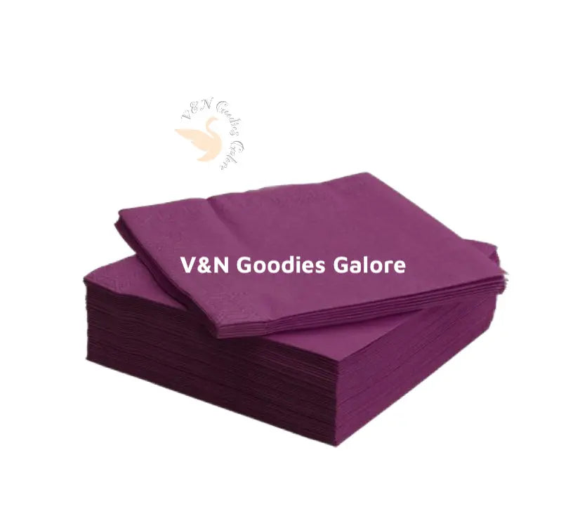 Serviettes-Purple V&N Goodies Galore