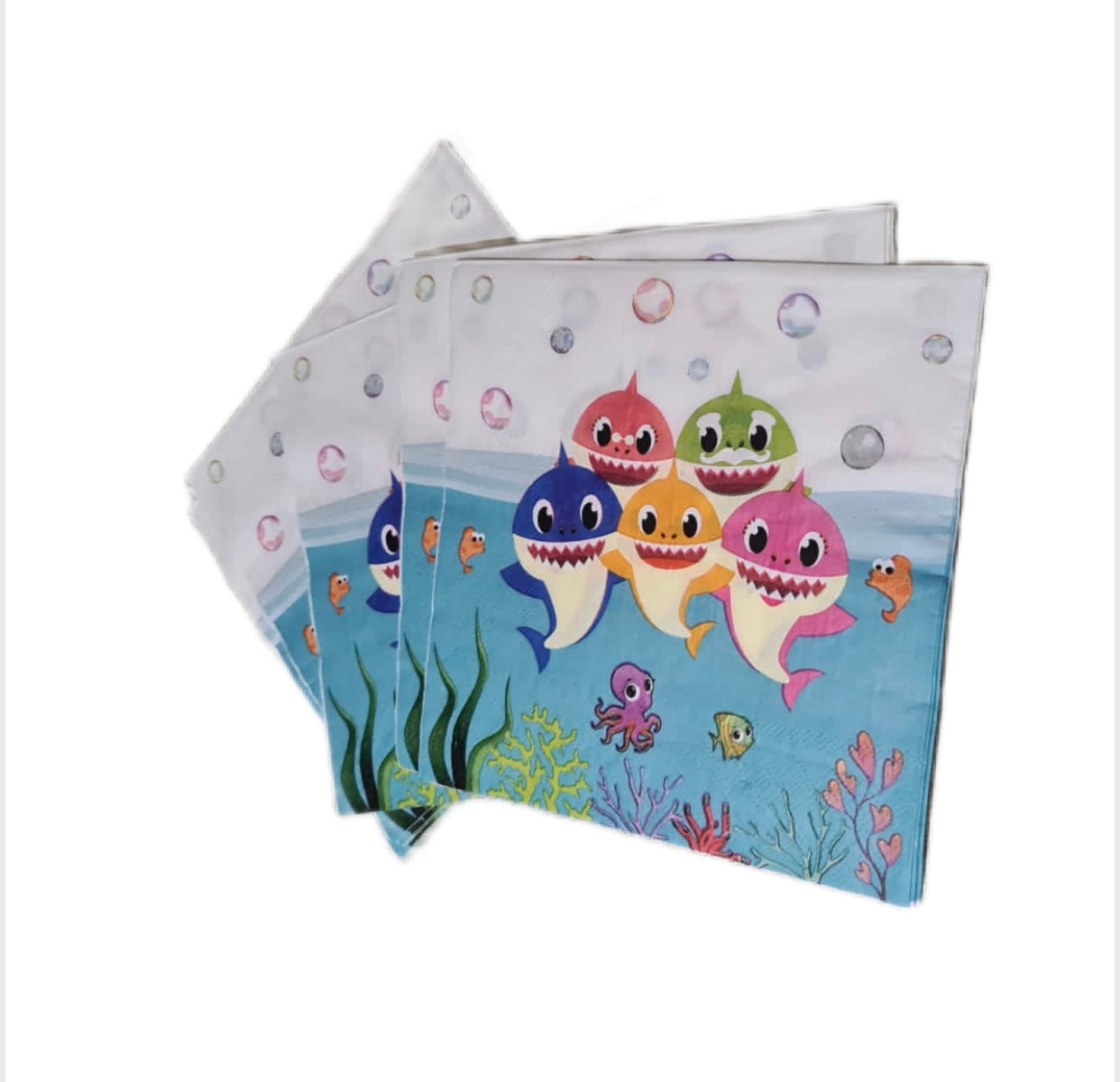 Serviettes Theme-Baby Shark V&N Goodies Galore