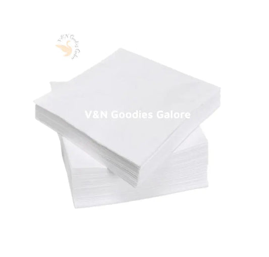 Serviettes-White V&N Goodies Galore