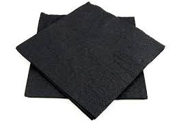 Solid Colour Black Velvet Serviettes 20S V&N Goodies Galore