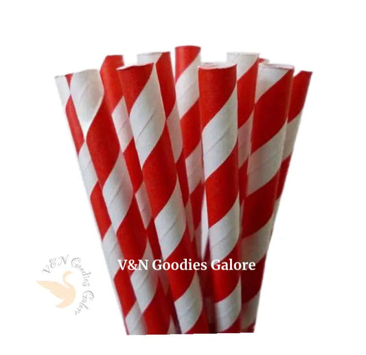 Straws-White and Red V&N Goodies Galore