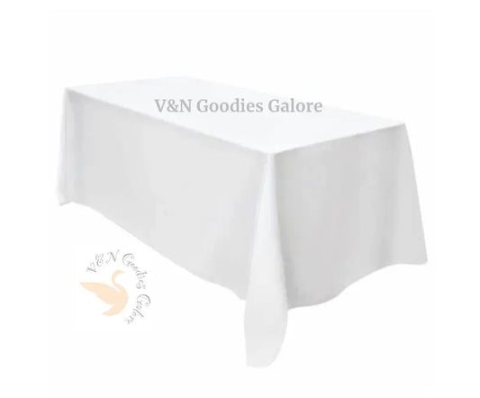 Tablecloth-White V&N Goodies Galore