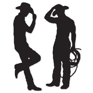 Western Silhouettes Cowboys 2S V&N Goodies Galore