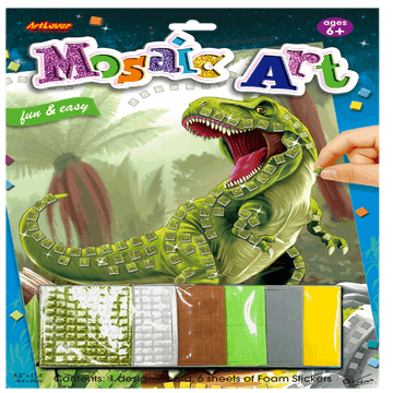 mosaic-art-dinosaurs-3-ass-a4 V&N Goodies Galore