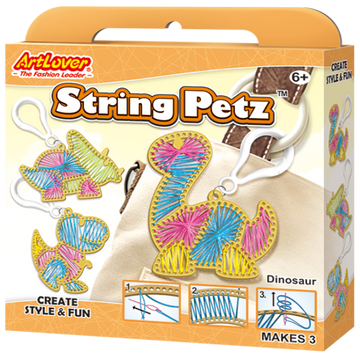 string-petz-dinosaur-2-ass V&N Goodies Galore