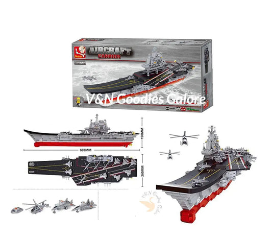 toys-sluban-aircraft-carrier-building-bricks-set V&N Goodies Galore